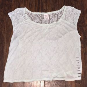 PINK VS crop top like new